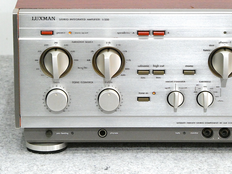 L-550 LUXMAN - 中古オーディオ 高価買取・販売 ハイファイ堂 L-550 LUXMAN - 中古オーディオ 高価買取・販売 ハイファイ堂