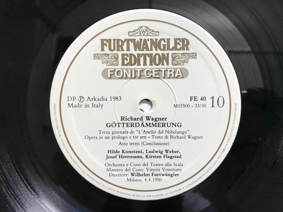 フルトヴェングラー ワーグナー ニーベルングの指環 (イタリア盤) 18枚