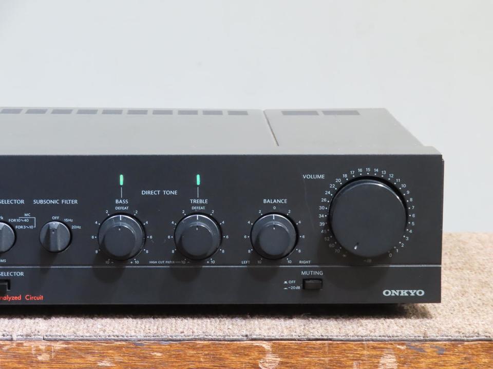 ONKYO A-5VL プリメインアンプ 簡易リモコン付き ONKYO オンキョー INTEGRATED AMPLIFER