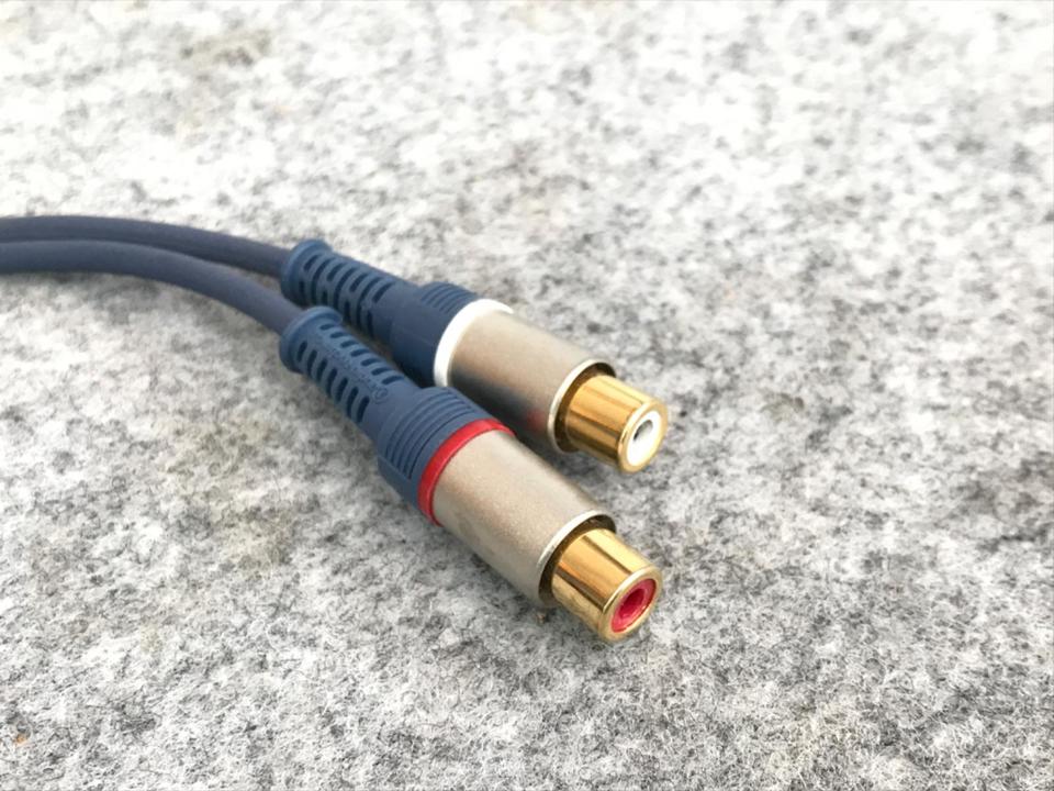 ステレオミニプラグ-RCAメス変換ケーブル/0.2m audio-technica - 中古