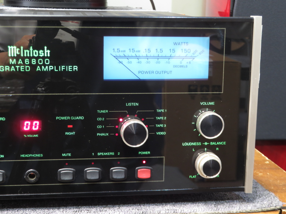 （超希少）1994年〜McIntosh MA6800 プリメインアンプ ホーム商会 ｜ オーディオショップ ｜ McIntosh MA6800 委託販売