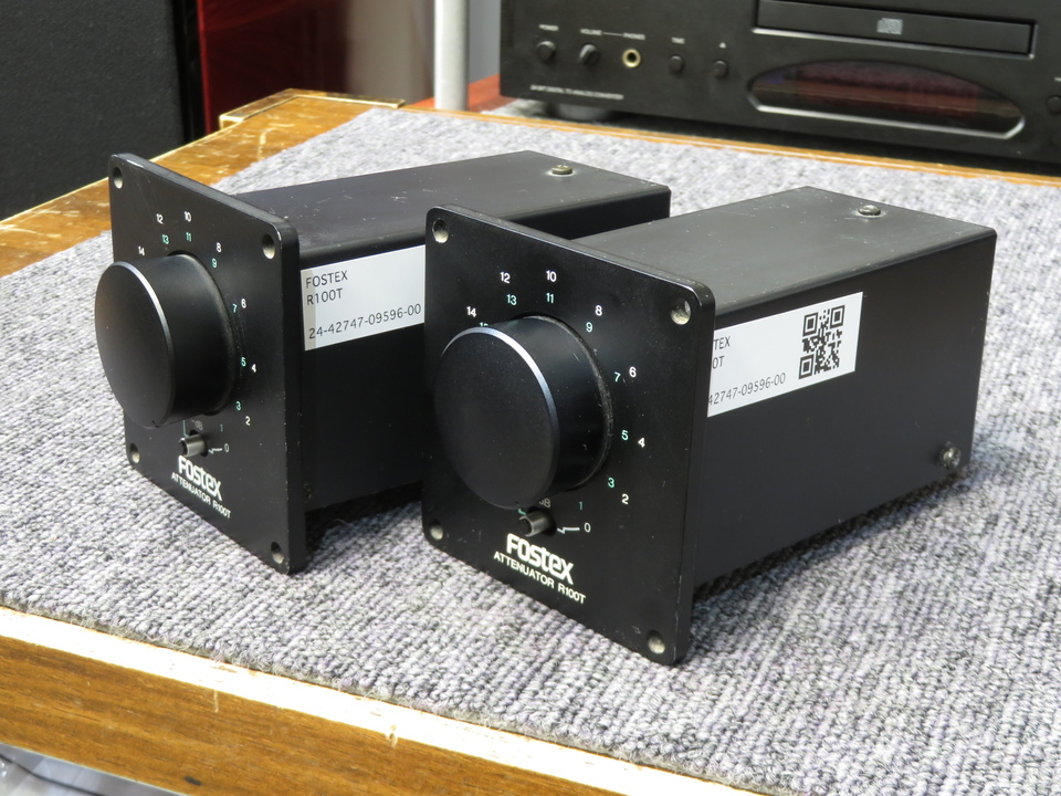 みー 2本セット フォステックス トランス型アッテネータ R100T ペアー ワンオーナー