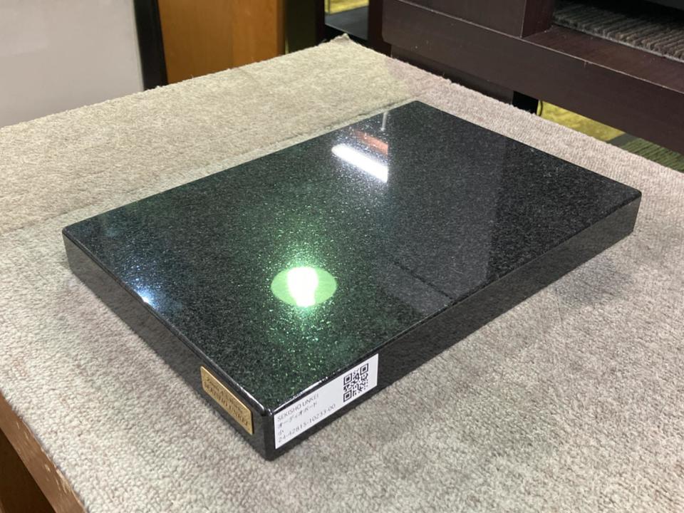 石匠運慶】黒御影石オーディオボード600mm□2枚 SEKISHO UNKEI
