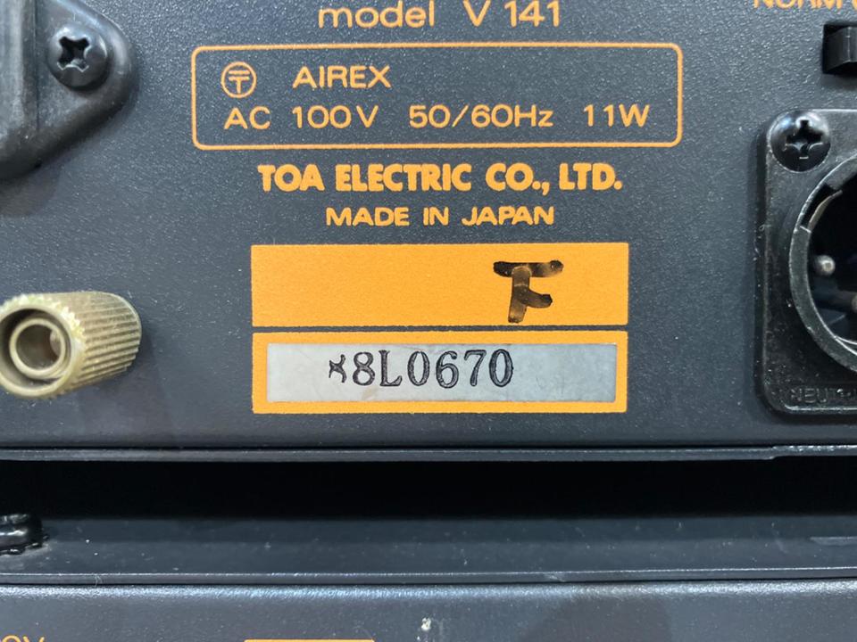 ジャンク扱】TOA/V 141（検索用）チャンデバ/デバイダー/クロス