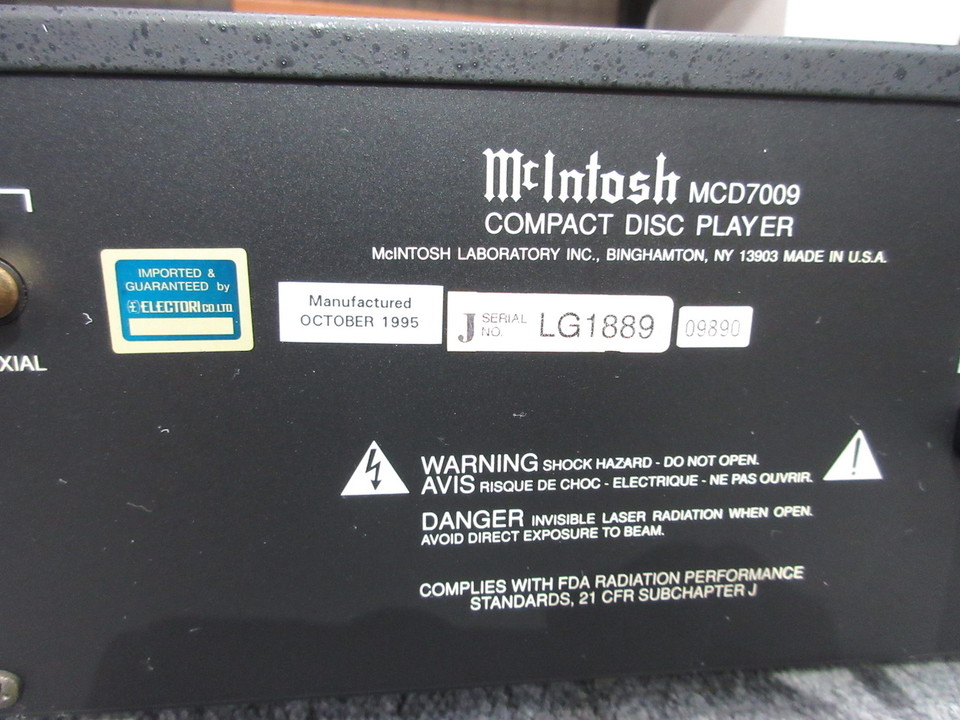 MCD7009 McIntosh - 中古オーディオ 高価買取・販売 ハイファイ堂