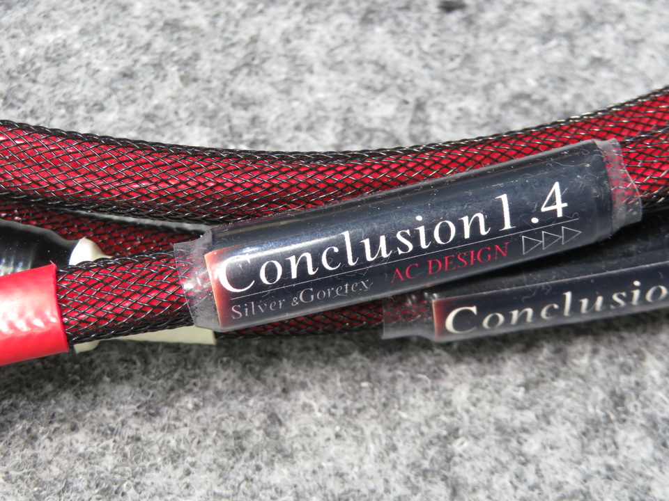 AC DESIGN Conclusion1.4 1mペアです！ ケーブルブランド探訪記（ＡＣデザイン編 最終回「WTC-1.4sp