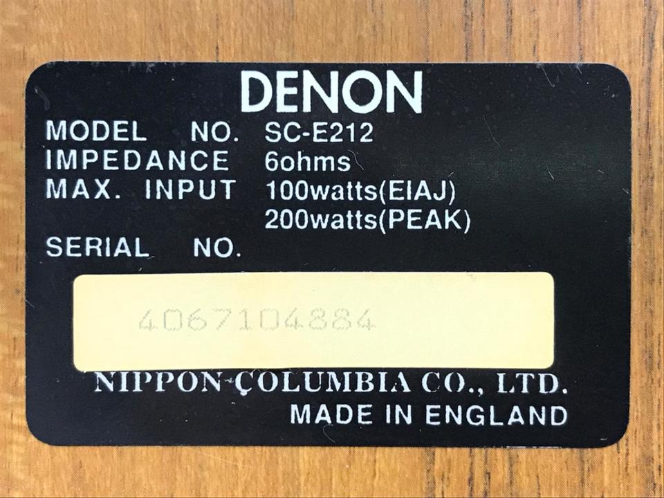 SC-E212 DENON - HiFi-Do McIntosh/JBL/audio-technica/Jeff Rowland