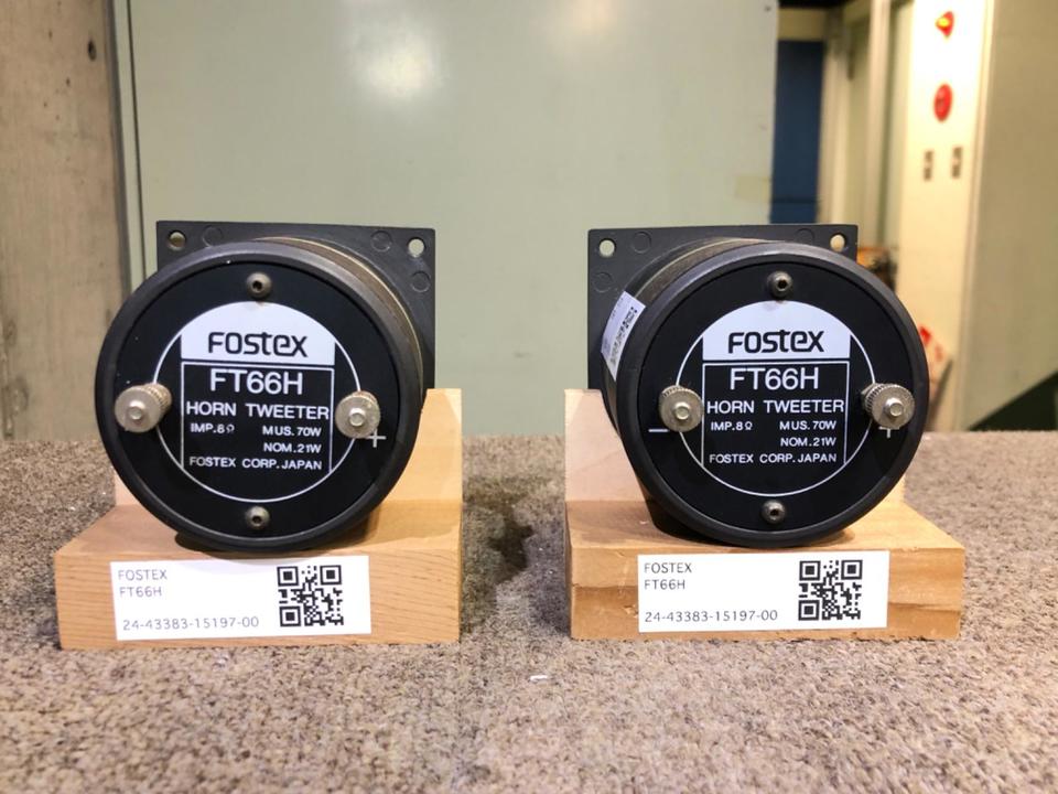 Fostex FT66H ホーントゥイーター FOSTEX Pair of FT66H Horn Super Tweeter Unit Pair Speaker