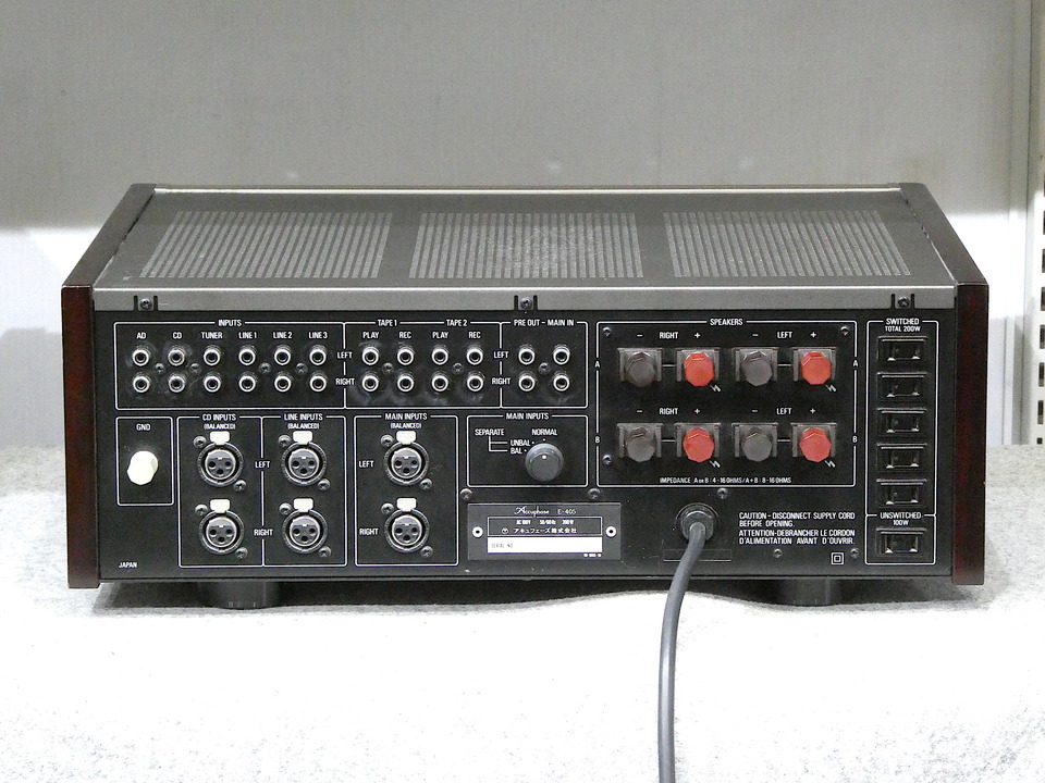 ■Accuphase■E-405 インテグレーテッドステレオプリメインアンプ アキュフェーズ 通電音出し確認OK! 中古現状品 72K623 Accuphase E-405 プリメインアンプ｜良〜美品・動作確認・送料無料