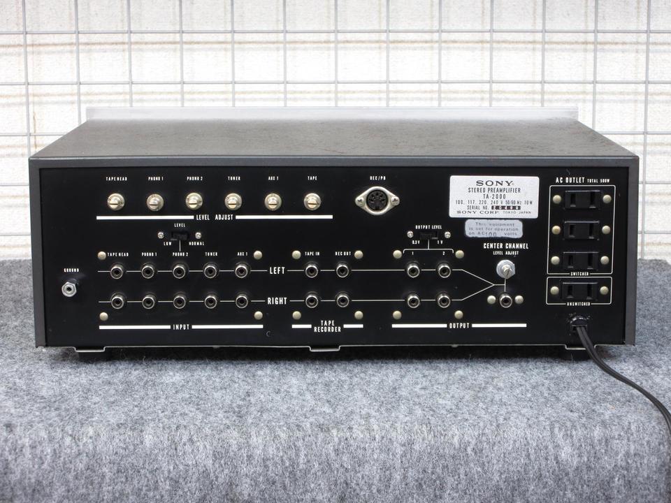 名機　希少　SONY ソニー プリアンプ TA- 2000 音出しok TA-2000 SONY - 中古オーディオ 高価買取・販売 ハイファイ堂
