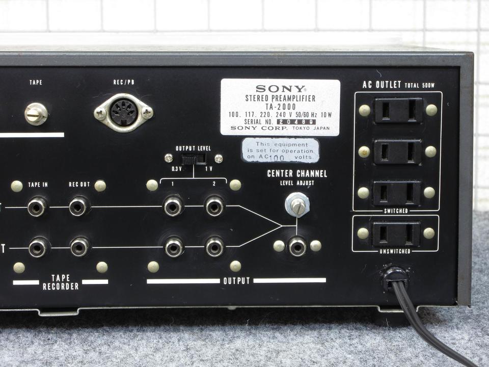 TA-2000 SONY - 中古オーディオ 高価買取・販売 ハイファイ堂