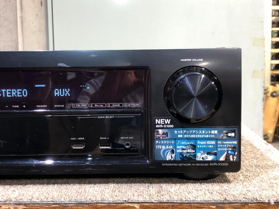 AVR-X1000 DENON AVアンプリモコン付ジャンク
