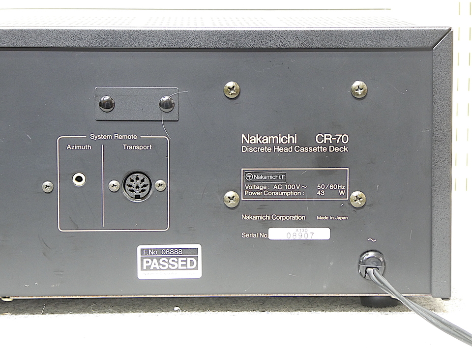 CR-70 NAKAMICHI - HiFi-Do McIntosh/JBL/audio-technica/Jeff Rowland