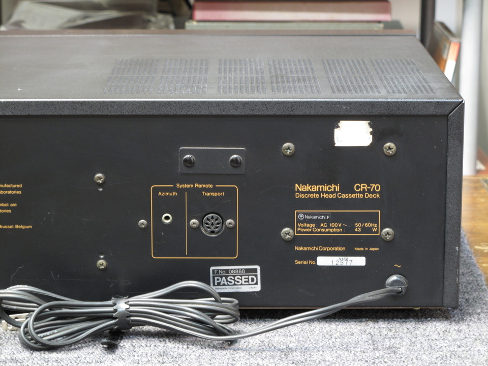 CR-70 NAKAMICHI - HiFi-Do McIntosh/JBL/audio-technica/Jeff Rowland