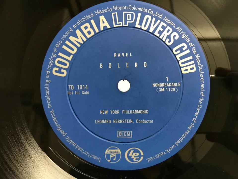 COLUMBIA LP LOVERS CLUB非売品10インチ盤（日本コロムビアTD初期MONO