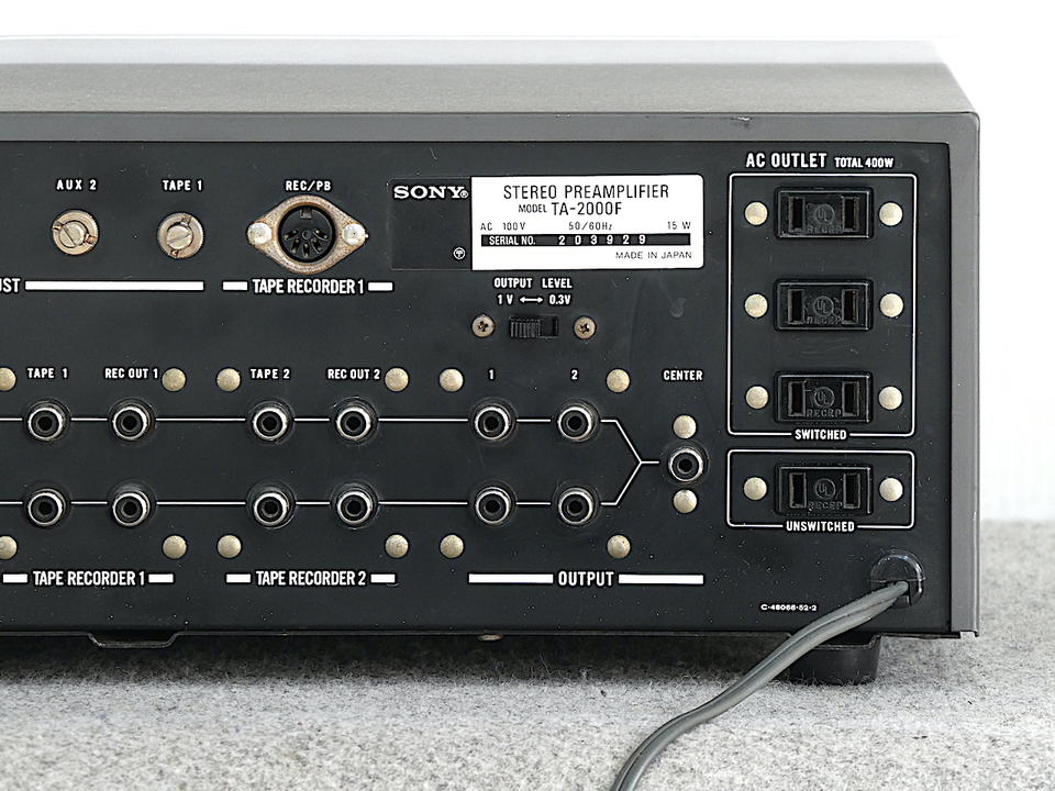 (難あり)SONY TA-2000F ステレオプリアンプ 本体 TA-2000F SONY - 中古オーディオ 高価買取・販売 ハイファイ堂