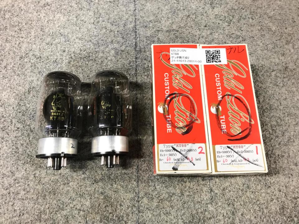 GOLD LION KT88 U.K オリジナル　通電確認済　出音確認済　中古 KT88 GOLD LION - 中古オーディオ 高価買取・販売 ハイファイ堂