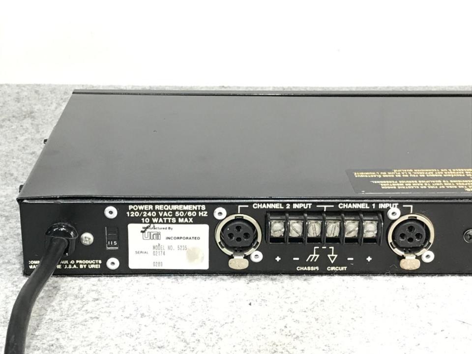 JBL UREI 5235 チャンネルデバイダー 通電動作確認済み　オーディオ JBL UREI 5235 チャンネルデバイダー 通電動作確認済み
