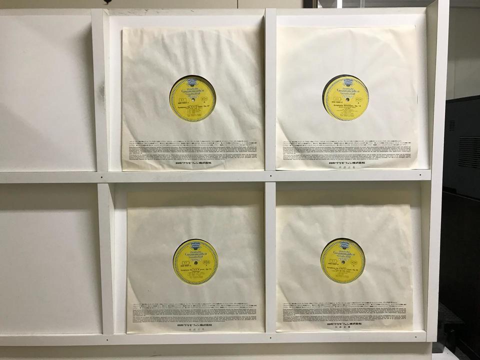 カラヤン　五大交響曲全集　レコード　4枚組 カラヤン 五大交響曲全集、ベートーヴェン交響曲第8、9番（日本