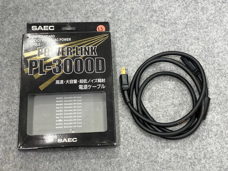 SAEC PL-3000D 電源ケーブル　約1.5m PL-3000D/1.5m SAEC - HiFi-Do McIntosh/JBL/audio-technica/Jeff