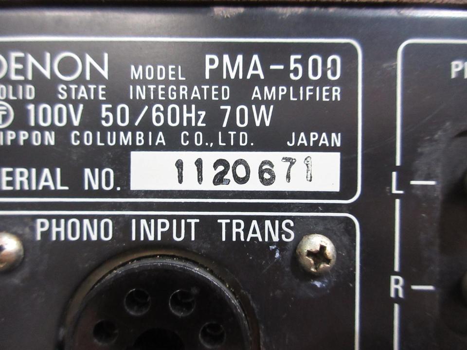 魅惑的なサウンドＤＥＮＯＮ　ＰＭＡ－５００メンテ済み動作品