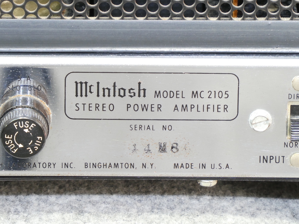 MC2105 McIntosh - 中古オーディオ 高価買取・販売 ハイファイ堂