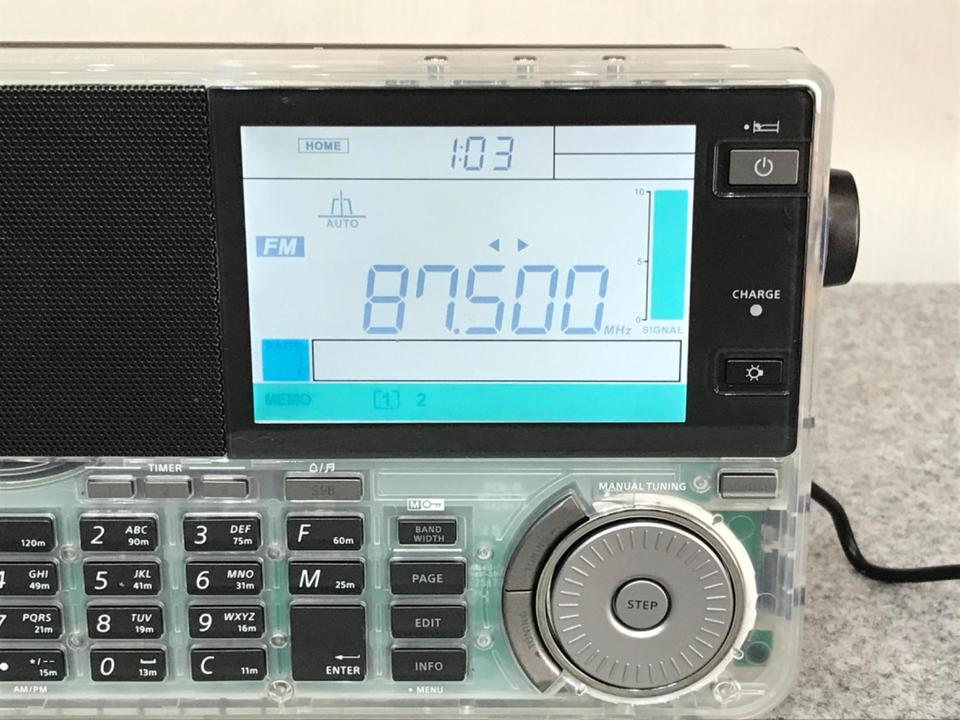 サンジーン　ATS-909X2J　クリアカラー Sangean ATS-909X2J・FM/SW/MW/LW/Airマルチバンドラジオに