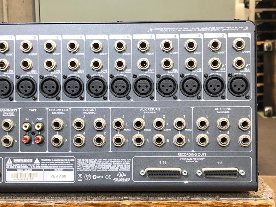 ONYX 1640i MACKIE - 中古オーディオ 高価買取・販売 ハイファイ堂