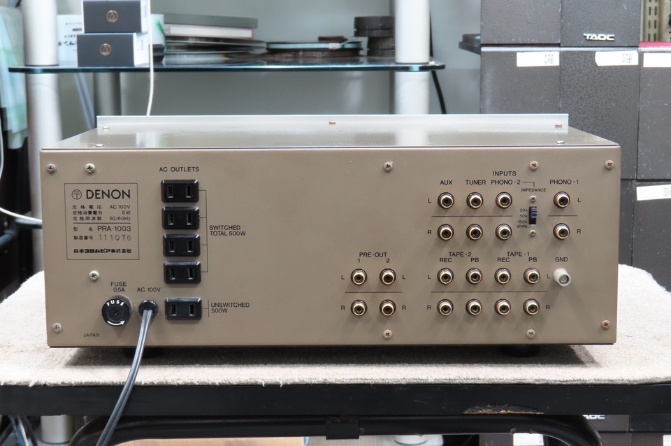 DENON、PRAー1003、プリアンプ stereonomono - reference website about audio equipment