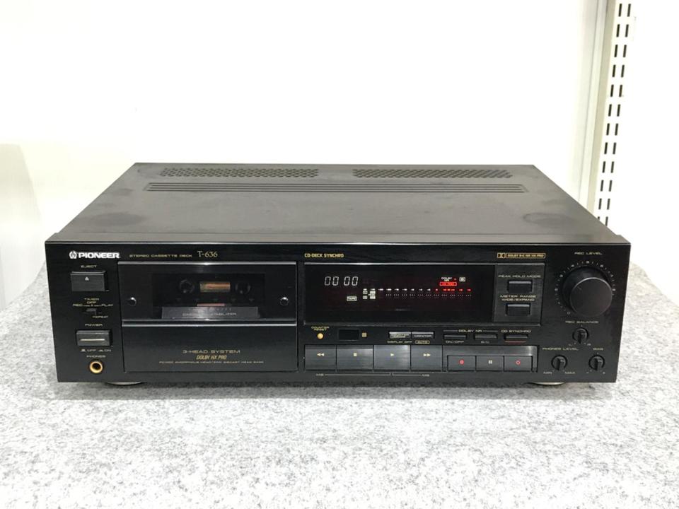 PIONEER カセットデッキ ステレオ T-636