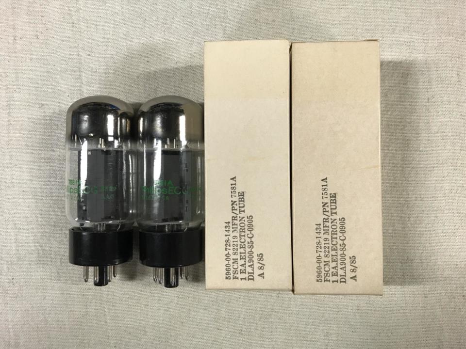 Philips ECG 7581A マッチドペア2本＋シーメンスECC83 1本 7581A Philips ECG - 中古オーディオ 高価買取・販売 ハイファイ堂