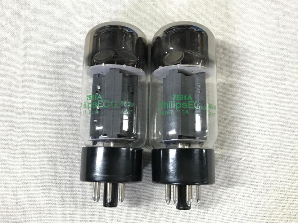 Philips ECG 7581A マッチドペア2本＋シーメンスECC83 1本 7581A Philips ECG - 中古オーディオ 高価買取・販売 ハイファイ堂