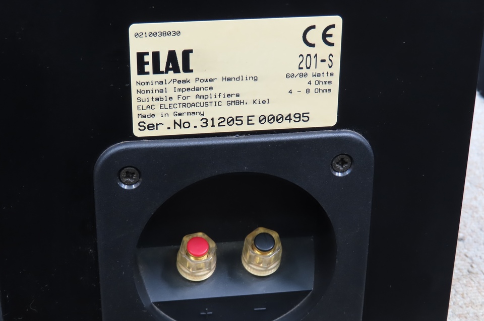 ELAC 201-S　スピーカー　美品　使用頻度僅少　元箱付き 201-S ELAC - 中古オーディオ 高価買取・販売 ハイファイ堂