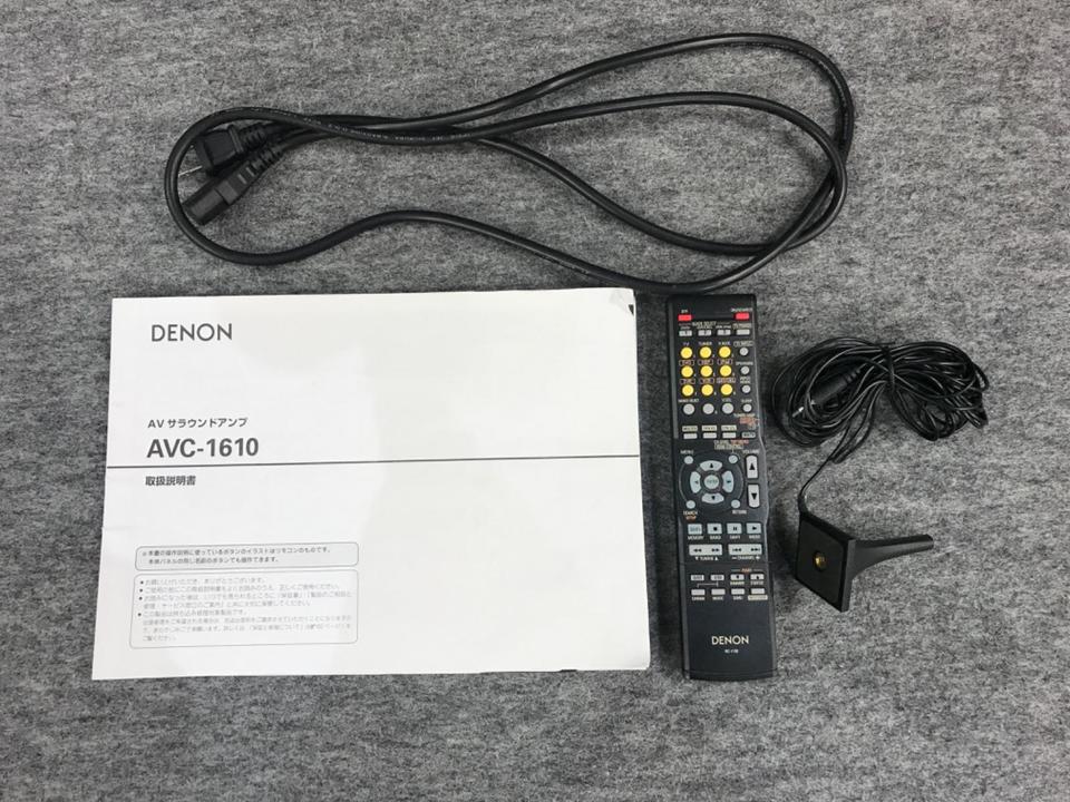 毎日値下げ　DENON AVアンプ リモコン付き AVC-1610 ブラック Yahoo!オークション -「avc-1610」の落札相場・落札価格