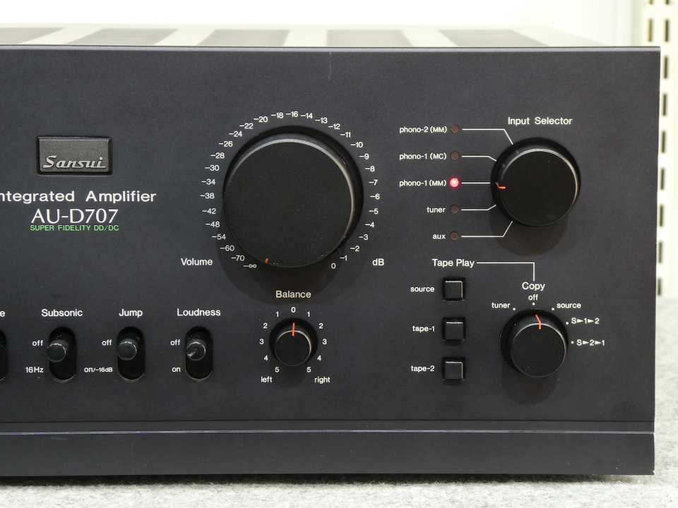 【動作良好】サンスイ　AU-D707 プリメインアンプ　オーディオ　動作品 Amazon.co.jp: SANSUI 山水 サンスイ AU-D707 プリメインアンプ