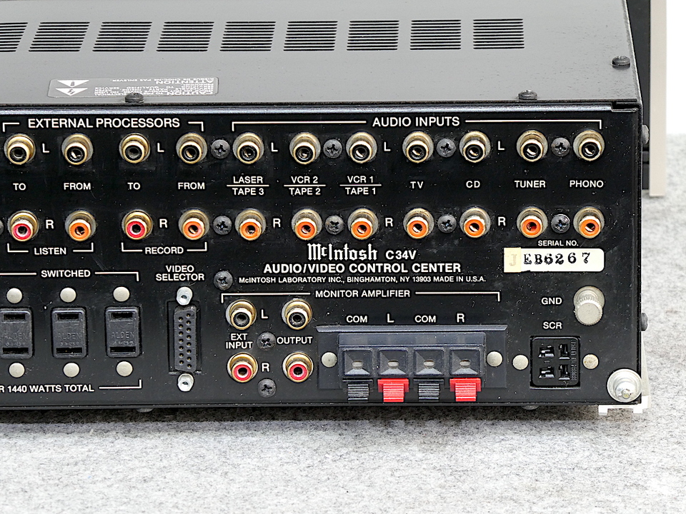 マッキントッシュC34Vプリアンプ中古動作品の出品です❣ C34V McIntosh - 中古オーディオ 高価買取・販売 ハイファイ堂