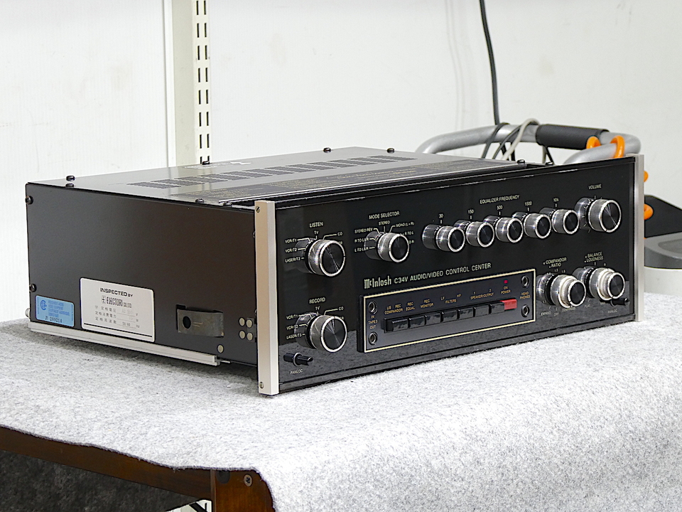 McIntosh C34V プリアンプ　サイン入り 美品】McIntosh C34V マッキントッシュ プリアンプ/コントロールアンプ