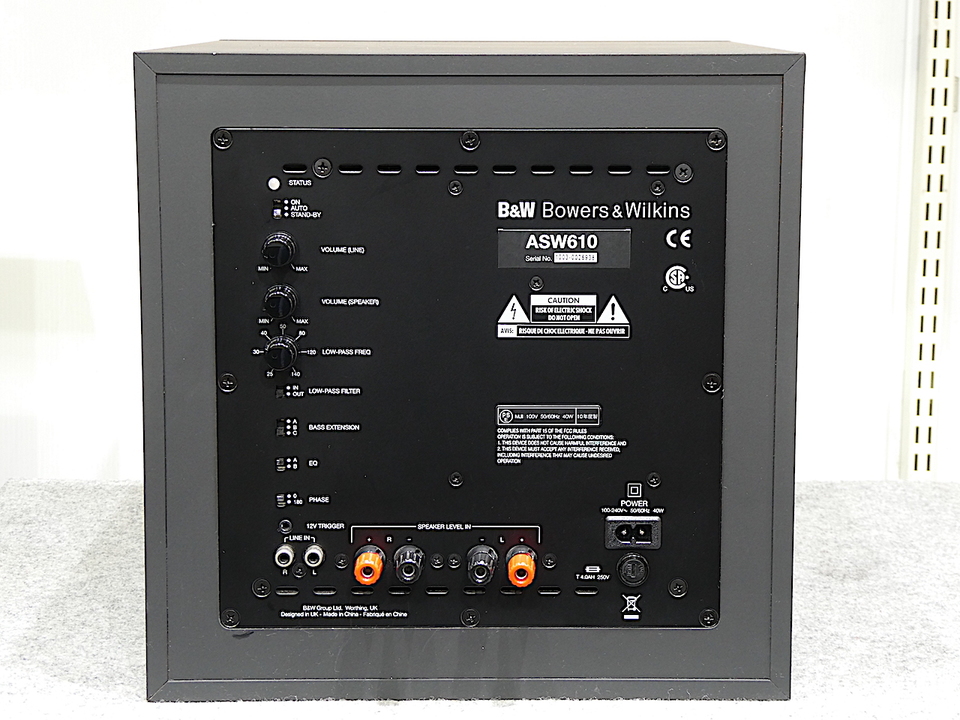 B&W ASW610 サブウーハー作動・出音良好美品 B&W ASW610 サブウーハー作動・出音良好美品