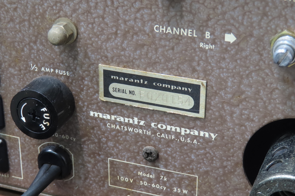 Model 7K marantz - 中古オーディオ 高価買取・販売 ハイファイ堂