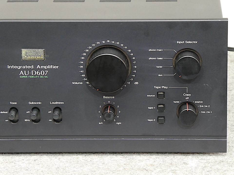〜週末限定値引き〜　美品！！ AU-D607 プリメインアンプ ブラック AU-D607 SANSUI - 中古オーディオ 高価買取・販売 ハイファイ堂