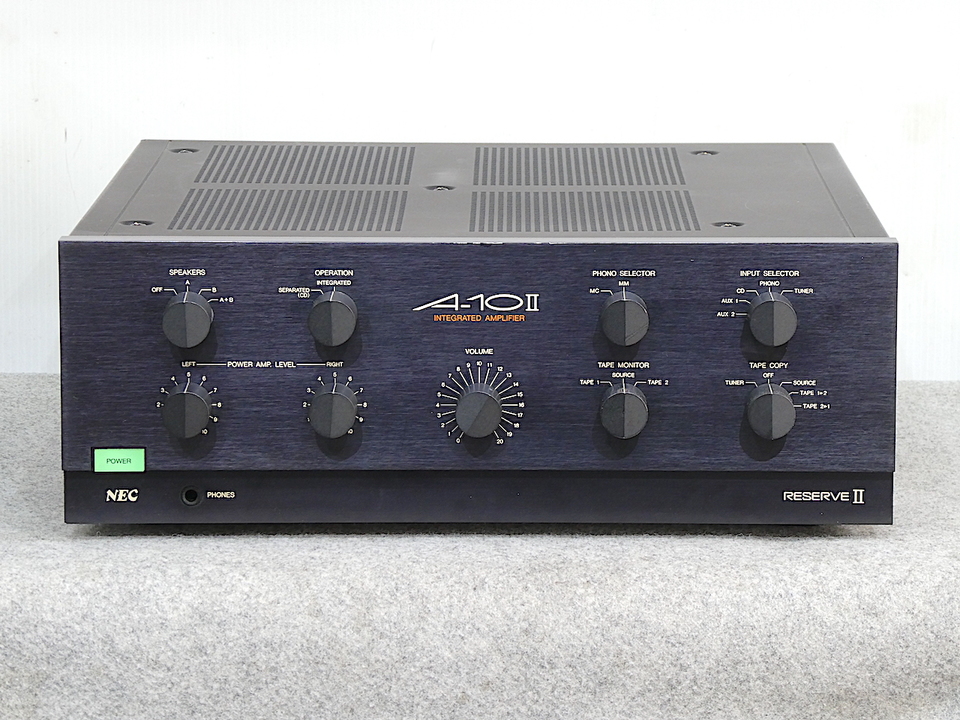 伝説！極上品フルレストア済完動超美品NECプリメインアンプA-10(TYPEⅡ) 伝説！極上品フルレストア済！完動超美品！NECプリメインアンプA