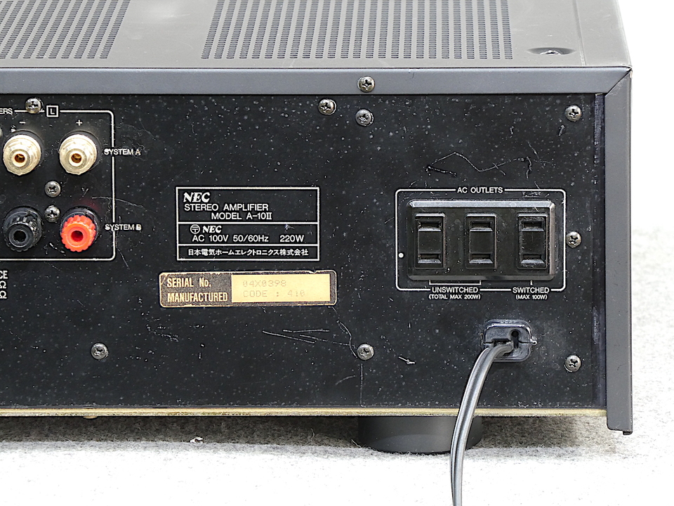 A-10 TYPE2 NEC - 中古オーディオ 高価買取・販売 ハイファイ堂
