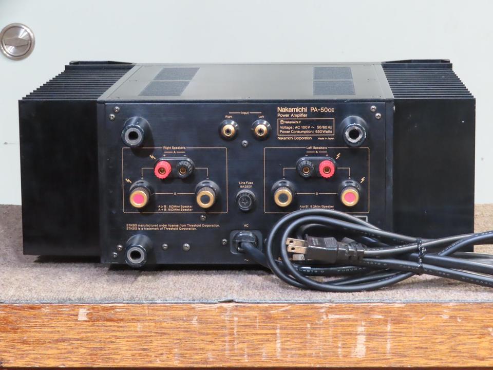 NAKAMICHI パワーアンプ PA-50CE Nakamichi ナカミチ ステレオパワーアンプ PA-50CE