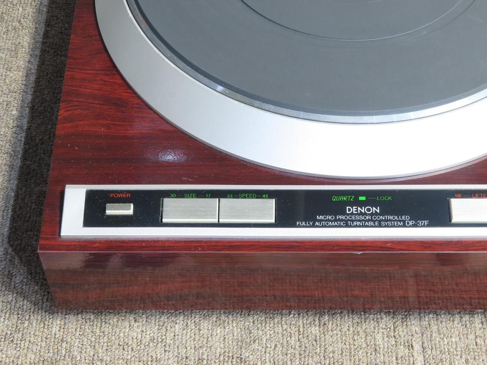 DENON - 美品！音出し確認済！DENONレコードプレーヤーDP-37F フルレストア音出しオート機能作動確認済！DENONレコード