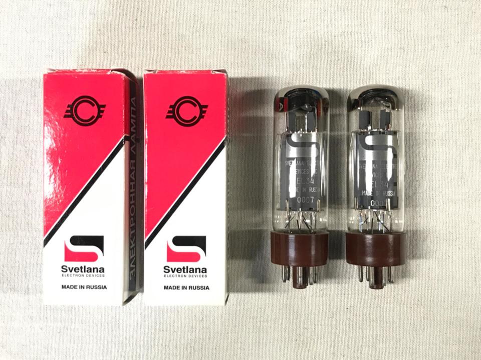 Svetlana EL34 真空管 4本セット(中古) Svetlana EL34 真空管 4本セット(中古) Svetlana EL34 真空管 4本