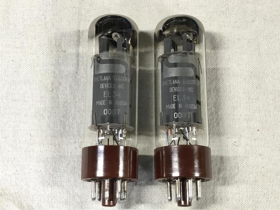 SVETLANA EL34 4本セット 動作未確認 Svetlana(S) EL34 マッチドクワッド (4本) パワー菅