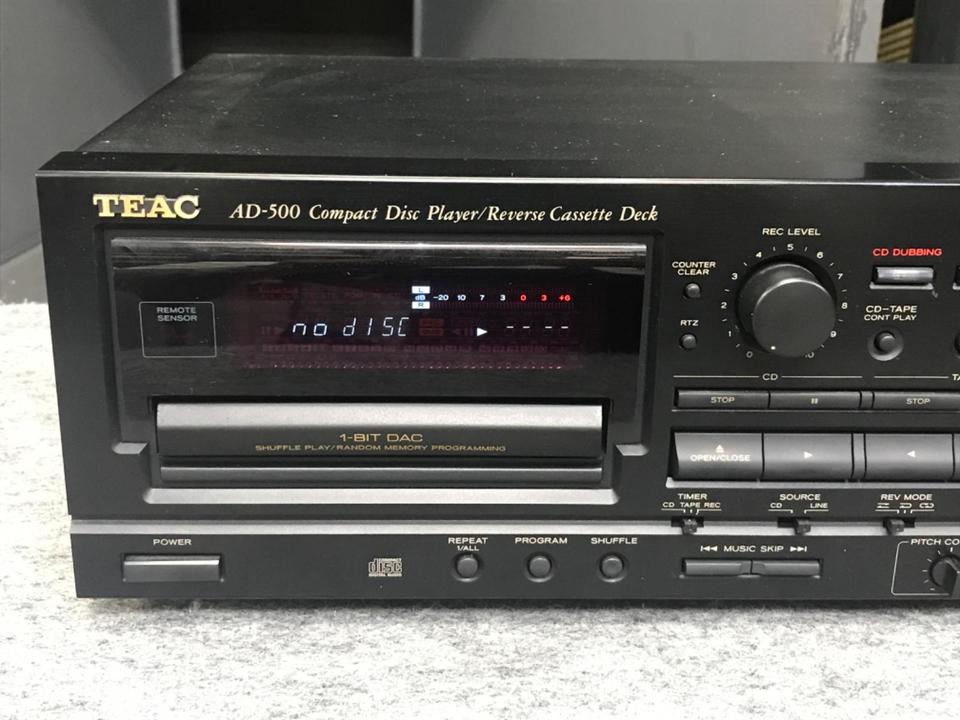 【中古】TEAC カセットCDプレーヤー AD-500 TEAC AD-500 CDプレーヤー カセットデッキ - メルカリ
