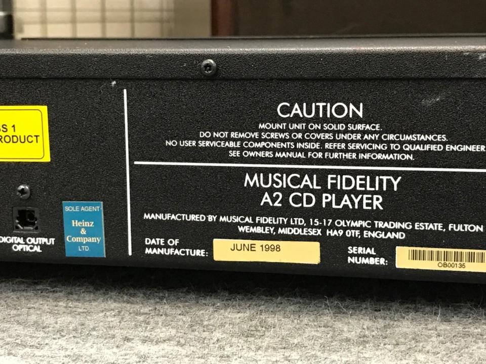 A2CD MUSICAL FIDELITY - 中古オーディオ 高価買取・販売 ハイファイ堂