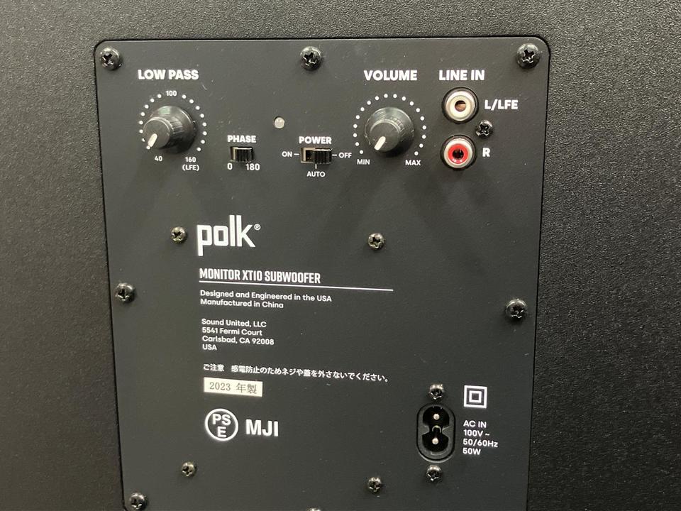 POLK ポークオーディオ　サブウーファー　MXT10 中古美品 POLK ポークオーディオ サブウーファー MXT10 中古美品 アバックWEB