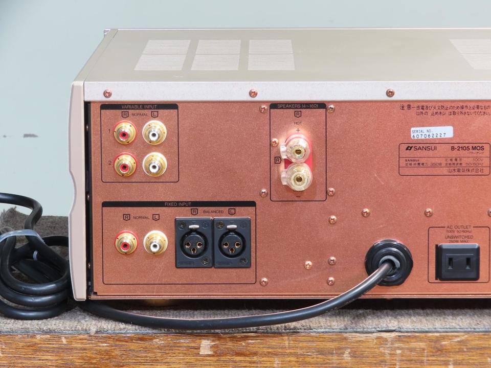 MOS B-2105 VINTAGE パワーアンプ SANSUI サンスイ △▽SANSUI